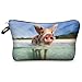 Mens Ladies Toiletry Bag Vanity case, make up, purse, pencil case, phone handbag, jewellery pouch NEW! Water Pig [009]