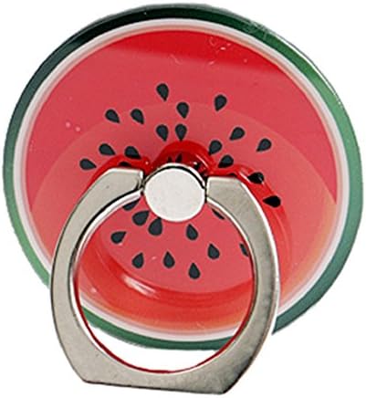 Axibi Creative Beauty Fruit Finger Grip Ring Rotating Metal Holder Stand with Car Mount for All Mobile Phones (I)