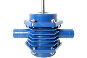 R&C COMPONENTS LTD R&C Components Drill Pump - High Capacity 40-50L Min Flow Rate - Water, Salt Water, Oil, Fuel Pump, Blue Heavy Duty Plastic Casing