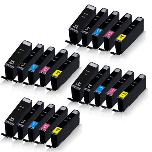 20x XL Tintenpatronen für Canon Pixma MG-5560 Pixma MG-6320 Pixma MG-6340 Pixma MG-6350 Pixma MG-6420 Pixma MG-6450 Pixma MG-6460 Pixma MG-7120 PGI-5