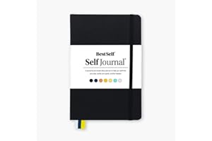 BESTSELF CO. Self Journal by BestSelf — Undated 13-Week Planning, Productivity and Positivity System for Max Achievement and Goal Success — Track Gratitude, Habits and Goals Daily and Weekly (Black)