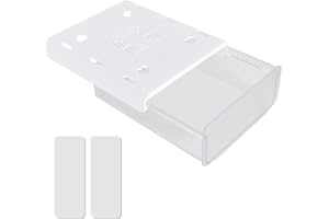 DEARBAG Organizer estraibile per cassetti – Scatola autoadesiva con cassetto nascosto per scrivania, tavolo da toeletta, casa e scuola (bianco)