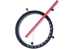 HEALLILY Perpetual Calender Magnetic Ball Calendar Manual Switch Desktop Calendar for Living Room Bedroom Ornament (Black and Red)