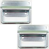 2er Set Klappgriffe Stahl silber