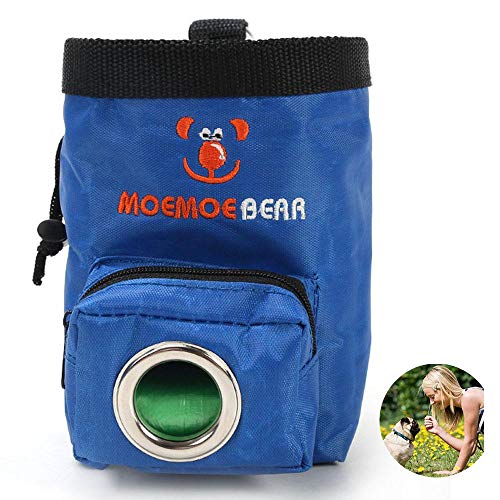 Auoker Dog Treat Pouch, passeggiate con il cane marsupio Pet snack esca Bags Dog Reward formazione della Treat Holder Built-in Poop bag dispenser per cani gatti