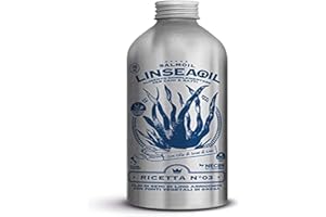 SALMOIL BY NECON PET FOOD SRL SALMOIL by NECON Pet Food Linseaoil Ricetta 3, Alimento complementare/Cibo per Cani e Gatti a Base di Olio di Semi di Lino e Alga Schizochytrium da 500 ml, Ricco di Vitamina E, Made in Italy