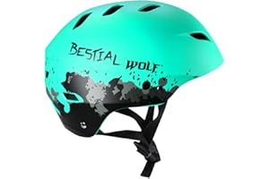 Casque Bestial Wolf Shell Casque Universel Unisexe Réglable de 8 à 99 Ans pour Les Sports de Plein air.