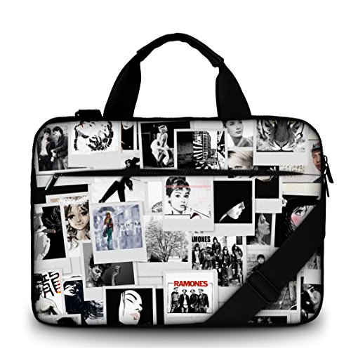 MySleeveDesign Canvas Laptoptasche Notebooktasche Umhängetasche 15" - Tasche für Laptop & Notebook der Größe 17 - 17,3 Zoll - mit VERSCH. DESIGNS - Photos - 17