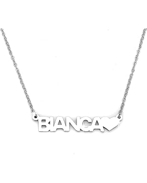 NADIR Collana Unisex Nome in Argento 925% Anallergico Made in Italy (Alessandro