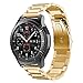 Produktbild Armband Für Samsung Gear S3 Classic, AISPORTS Samsung Gear S3 Frontier Edelstahl Uhrenarmband Smartwatch Ersatz Uhrenarmbänder Handgelenk Uhrband Armbänder mit Metall Schnalle Wristband für Samsung Gear S3 Frontier / Classic / Moto 360 2nd Gen 46mm - Gold
