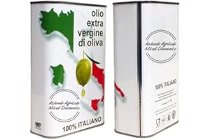 AZIENDA AGRICOLA MICELI DOMENICO Olio extravergine D'Oliva Biologico 1 Litro - Mono Varietale Biancolilla Novello 2023 Italiano (Trasporto Gratuito In Italia) Olio Delicato