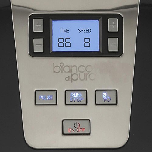 Bianco Piano schwarz Hochleistungs-Mixer/Standmixer + Stampfer + Smoothie-Flasche (BPA-frei) + Grüne-Smoothies-Startklar-Guide (Smoothie-Maker mit 28000 Umdrehungen/min. 1250 Watt) - 2
