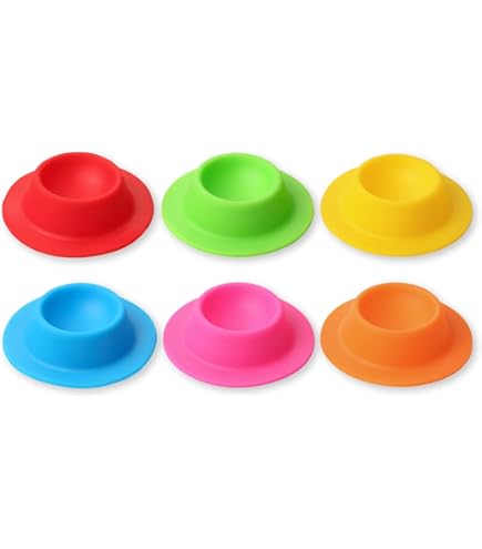 Bunte Silikon-Eierbecher – 6 Stück Set | Rutschfest, Hitzebeständig & Perfekt Für Frühstück, Camping Oder Kinderparty