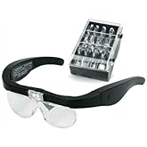 Bosile Charged Lighted Glasses Magnifier Reading Book with 4 Different Lenses Buyutec Goze Stuck Buyutec, Single Size, 2022bsl0063