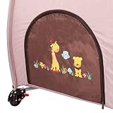 KIDUKU® Kinderreisebett Kinderbett Säuglingsbett Babybett Klappbett Reisebett für Kinder Zweitbett, mit zweiter Ebene für Kleinkinder/Säuglinge, 6 verschiedene Farben, kompakt, höhenverstellbar - 6
