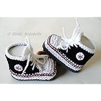 Babyschuhe Turnschuhe gestrickt gehäkelt