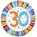 Produktbild Helium Ballon 30 Geburtstag mit Ballongas gefüllt Serie Konfettibunt 45cm