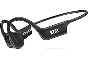 Guudsoud knochenschall kopfhörer Bluetooth 5.3, Open Ear kopfhörer kabellos, knochenschall kopfhörer mit mikrofon, wasserdichte Staubdicht sportkopfhörer für lauf，Radfahren