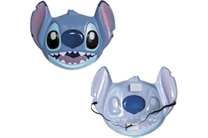 DISGUISE Disney Lilo & Stitch – Masque Stitch Enfant Demi-Visage – Accessoire de Déguisement pour Garçon et Fille dès 3 Ans – Taille Unique – Produit Officiel Disney pour Halloween, Carnaval ou Anniversaire