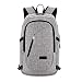 Produktbild Laptop Rucksack Surenhap Business Rucksack Anti-Diebstahl Backpack mit USB Ladeanschluss mehrfunktional Wasserdicht für Herren und Damen(Grau)