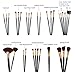 Abody 32Pcs Professional Make Up Brush Set Cosmetic Makeup Tool Kit Fundation Eyeshadow Brushes Lip Powder Eyebrow Brush With Bag (Golden Ferrule)