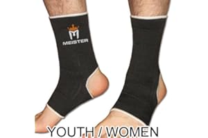 Meister MMA Muay Thai Support de Cheville Wraps (Paire), Youth Black