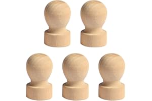 ‎HEALIFTY Healifty 9 Stück Holzstempel Griff für DIY Holz Handwerk Stempel Prägewerkzeug 2.5 * 4cm siehe abbildung