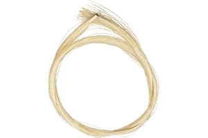 ARVALOLET 1 madeja arco de violín pelo de caballo sin blanquear reemplazo arco de violín pelo arco de violín crin violín caballo arco pelo para arco 4/4