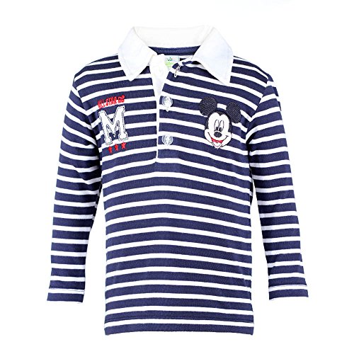 DISNEY Boys Mickey Mouse Poloshirt, dark blue, size 86, 18 months