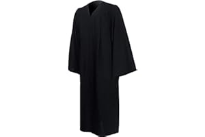 GraduatePro Toga Laurea Donna Uomo Tunica università Costume Graduation Gown Vestito Diploma Carnevale 12 Colori