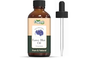 Organic Zing Tansy Blue (Tanacetum annuum) Oil |Pure & Natural Steam Distilled Essential Oil for Aroma, Diffusers, Skincare & Haircare - 30ml/1.01fl oz