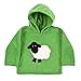 CozyBear FHA10A Alpine Green Fleece Hoody Top Top with Sheep - Size 1-2 yrs