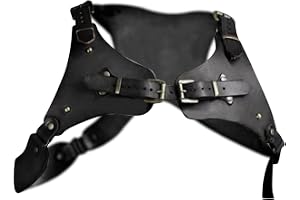 Steampunk kropp bröstsele kostym tillbehör PU-läder bältesspänne för dramaprestanda