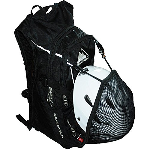 Cox Swain Trinkrucksack mit Airrücken inkl. Helmhalter in schwarz mit Reflektoren und Expander! - 2