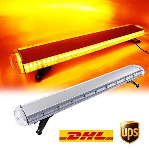 Nirananda Amber/Yellow 47" 88W LED Strobe Light Bar Emergency Beacon Hazard Warning Flash
