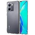 EMODIL Case for Vivo Y27 5G / Y36 5G Cover Clear Back Air Cushion Soft Silicone Shockproof Anti-Scratch Protective Bumper Shell Corner for Vivo Y27 5G / Y36 5G ® (Clear)
