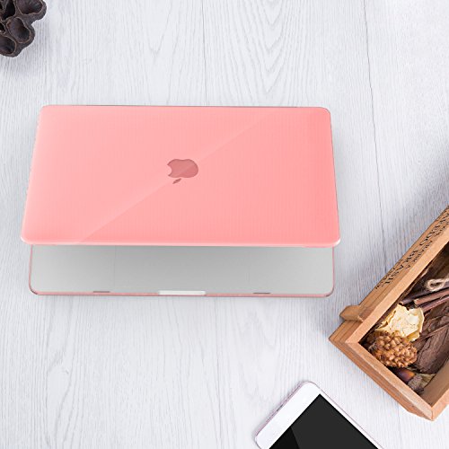 MoKo Hülle für MacBook Pro 13 2016 – Schlank Matte Harte PC Schale Schützhülle Case Cover Etui für das neue Apple MacBook Pro 13 Zoll A1706 / A1708 2016, Translucent Rosa - 8