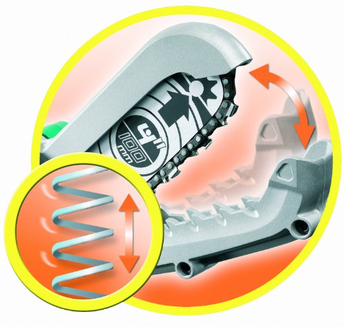 Black+Decker 550W Elektro-Astschere Alligator GK1000, 10cm Schwertlänge, Sicherheits-Zweihandgriff, Klemmbackensystem, schwarz orange - 9