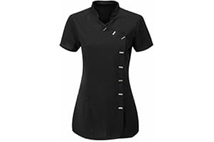 FASHION 7STAR Damen Crossbody Beauty Tunika Top Friseur Spa Massage Therapeut Gesundheit Arbeit Nagelstudio Uniform