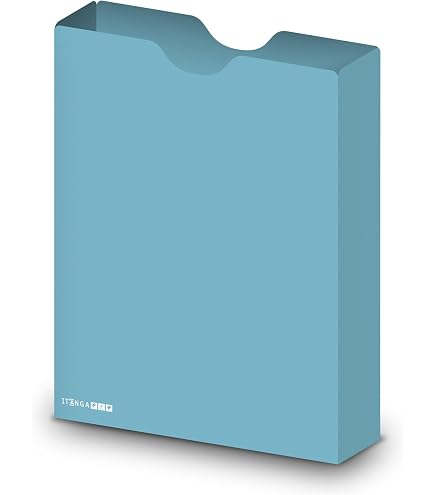Itenga Heftbox DIN A4 – Faltbare Aufbewahrungsbox Aus 0,7 Mm PP – Schützt Hefte & Blöcke Vor Knicken – Für Schule, Studium & Büro – Grau