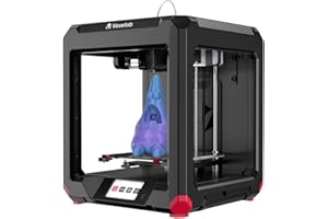 Voxelab 3D Printer Aries with Carborundum Glass Platforme, High Precision Dual Z-axis Rail Extruder, 4.3inch Touch Screen, WiFi Printing and Resume Printing Function, Print Size: 7.87x7.87x7.87inch