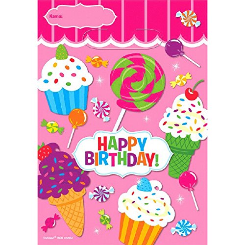 Cupcakes & Lollies - 8 Geschenktüten Kindergeburtstag Candy Shop