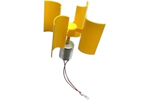 TOPHOMER Generatore eolico, mini turbina eolica verticale, kit fai da te, modellino educativo