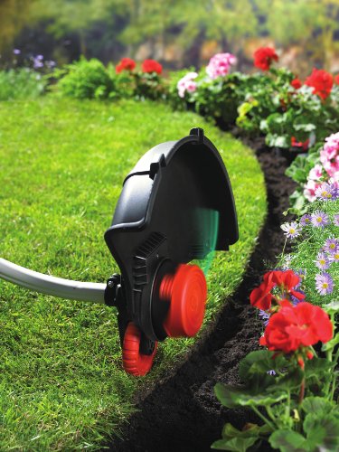 Black+Decker 800W Elektro-Motorsense GL8033 mit E-Drive Technologie, Kantenschnittfunktion, 6 Hochleistungsfäden, schwarz orange - 7
