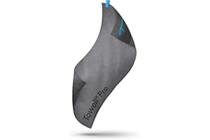 STRYVE Sporthandtuch Towell+Pro Iron Blue 105 x 42,5cm, mit Magnetclip & antirutsch