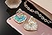 Samidy Universal Phone Ring Stand Holder UCLL Romantic Heart Crystal Finger Grip 360 Degree Rotating Ring Grip Cell Phone and Tablets Anti Drop Ring for iPhone iPad Samsung LG HUAWEI SONY (Blue)