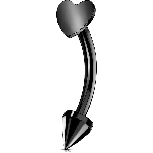 16G Piercing Daith Rook Helix Orecchio Piercing Labbro Acciaio Inossidabile Curved Barbells Piercing Ombelico Piercing Sopracciglio Gioielli Per Body Piercing Donna Uomo 10mm Nero - Foto 10