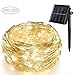 Produktbild Fridemok 200 LED Fairy Lamp String Lights dimmbar mit Sonnenkollektoren, dekorative Weihnachten wasserdichte dekorative Lichter für Schlafzimmer, Patio, Garten, Tor, Hof, Partys, Hochzeit (20M)