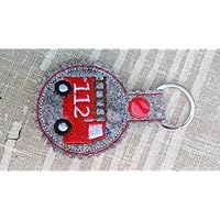 Schlüsselanhänger, Taschenbaumler, Filz, Feuerwehr