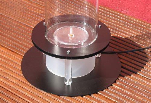 Wassersäule / Sprudelsäule ø 100 mm, H = 1080 mm, Fuß silber, automat. Farbwechsel RGB - 5